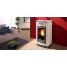 Stufa a pellet Clam Elegance 8 kw bianco anticato - PREZZO OUTLET